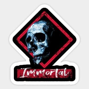 Vintage looking Skull Sticker